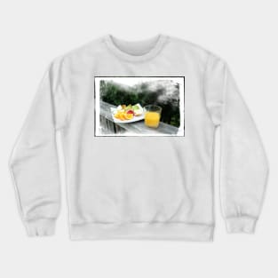 Fresh Fruit and Orange Juice. Crewneck Sweatshirt